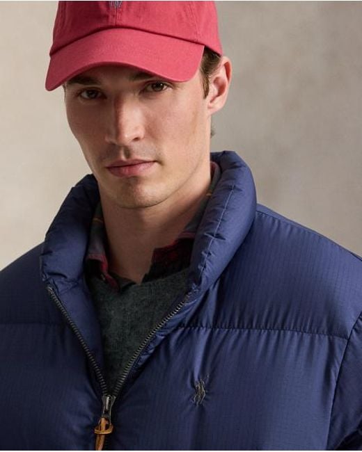 Polo Ralph Lauren Blue The Wyoming Ripstop Down Jacket for men
