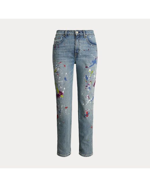 Jeans Tobilleros Boyfriend Tapered Fit Ralph Lauren de color Blue