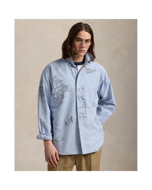 La camicia Big-Fit di Polo Ralph Lauren in Blue da Uomo