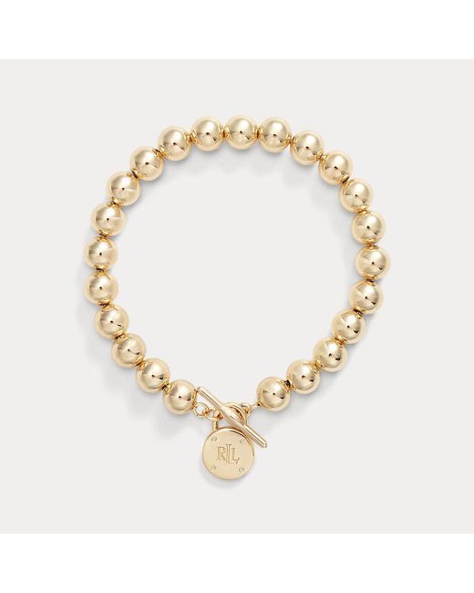 Bracelet à bâtonnet avec perles dorées Ralph Lauren en coloris Metallic