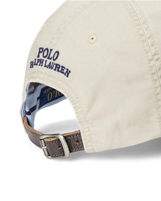 Polo Ralph Lauren Natural Stretch-Cotton Twill Ball Cap for men