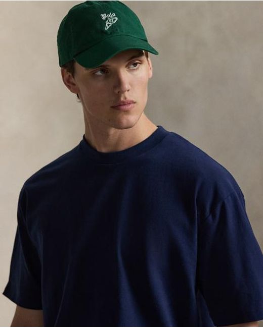 Polo Ralph Lauren Blue Relaxed Fit Sueded Jersey T-Shirt for men