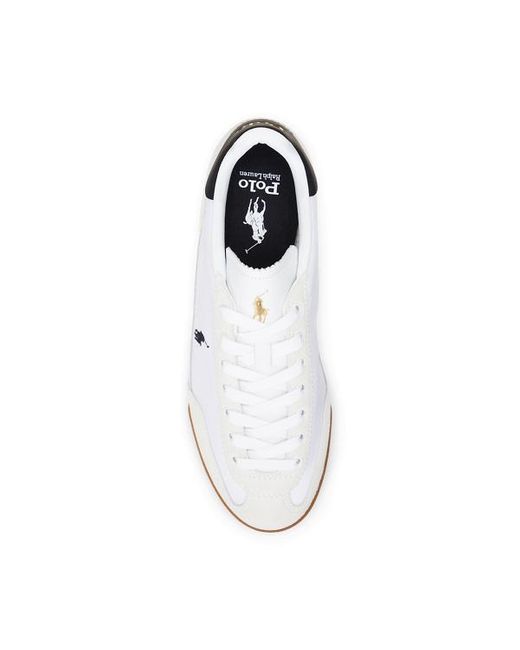 Sneaker Hester in tela e camoscio di Polo Ralph Lauren in White da Uomo