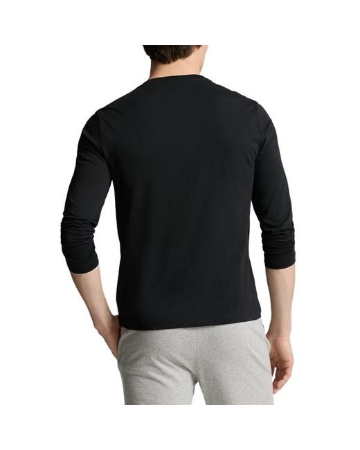 Camiseta de pijama de punto con logotipo Polo Ralph Lauren de hombre de color Black