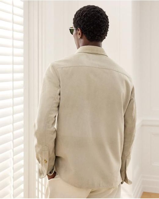 Ralph Lauren Natural Calloway Suede Shirt Jacket for men