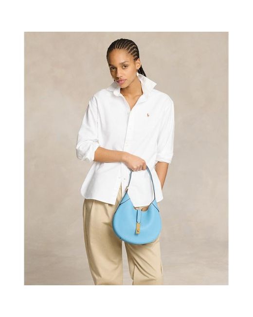 Bolso de hombro pequeño Polo ID Polo Ralph Lauren de color White