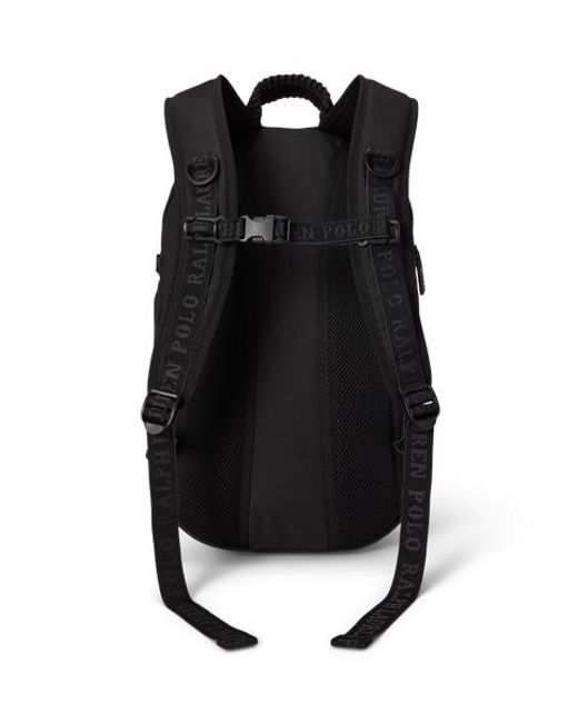 Polo Ralph Lauren Black Logo-Trim Backpack for men