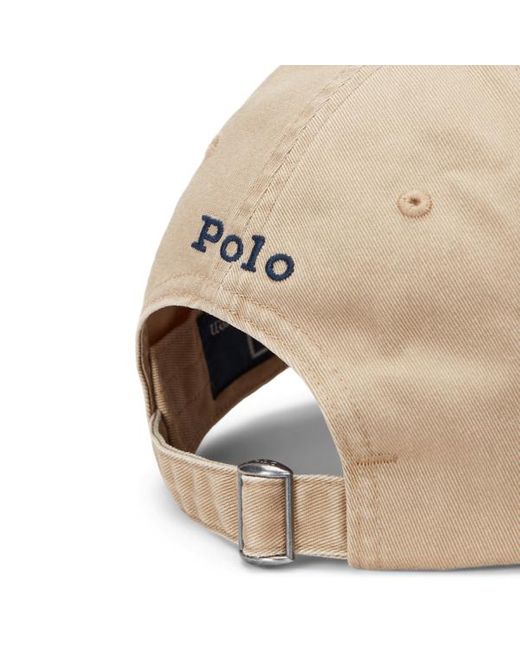 Polo Ralph Lauren Natural Triplicate Pony Cotton Twill Ball Cap for men