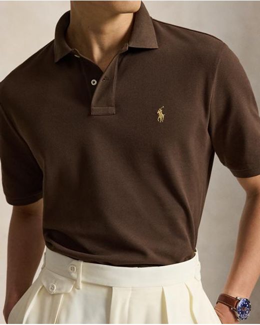 Polo Ralph Lauren Green The Iconic Classic Fit Mesh Polo for men