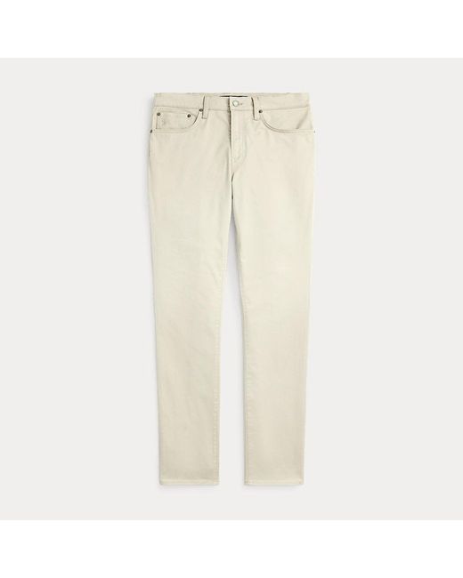 Pantaloni Sullivan in rasatello stretch di Polo Ralph Lauren in Natural da Uomo