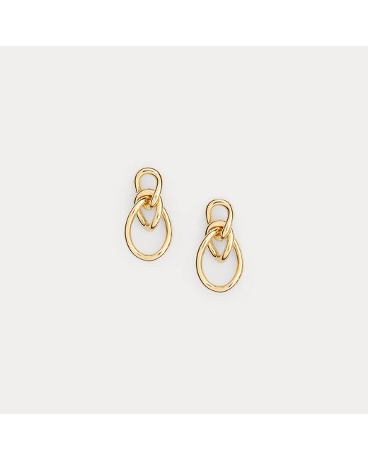 Ralph Lauren Metallic Plated Link Earrings