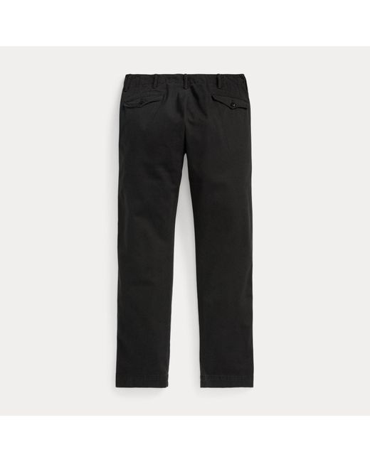 RRL Black Chino Officer's Trouser for men