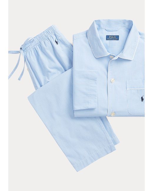 Heren Kleding voor voor Nacht Polo Ralph Lauren Pyjama Met Labeldetails in het Blauw voor heren en slaapmode voor Pyjamas en loungekleding 