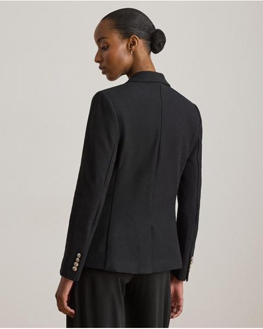 Ralph Lauren Black Patch Jacquard Blazer