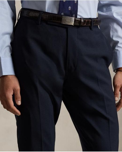 Polo Ralph Lauren Blue Wool-Blend Suit Trouser for men