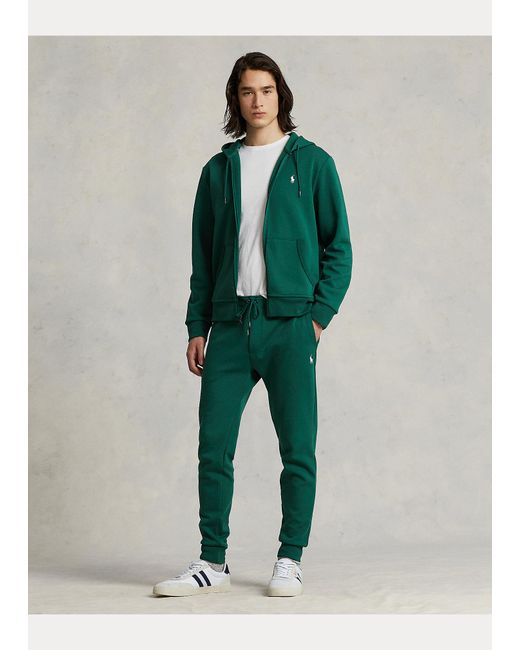 Sweat à capuche jersey double Polo Ralph Lauren pour homme en coloris Vert  | Lyst