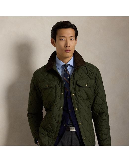 Polo Ralph Lauren Green The Beaton Quilted Jacket for men