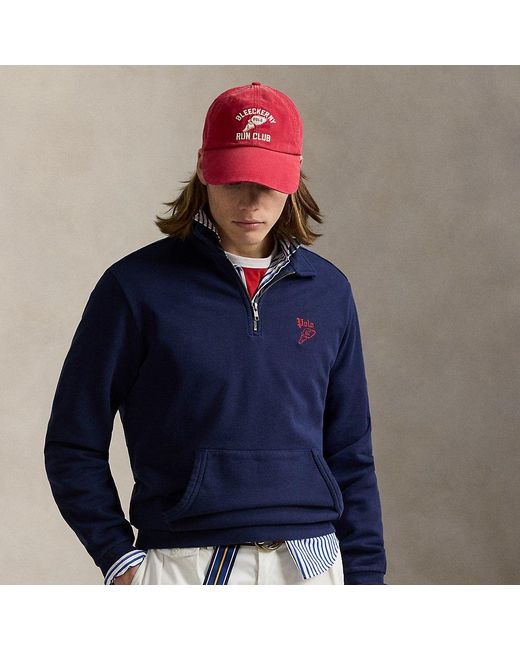 Sweat Demi-Zippé En Coton Bouclé Ralph Lauren pour homme en coloris Blue