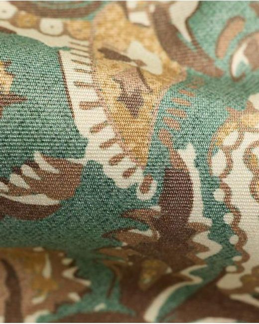 Ralph Lauren Green Paisley Silk Habotai Tie for men