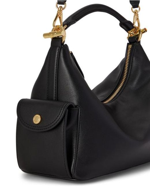 Ralph Lauren Black Nappa Leather Small Blaike Shoulder Bag
