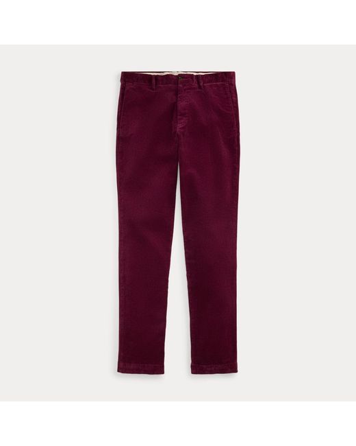 Polo Ralph Lauren Red Andover Slim Fit Stretch Trousers for men