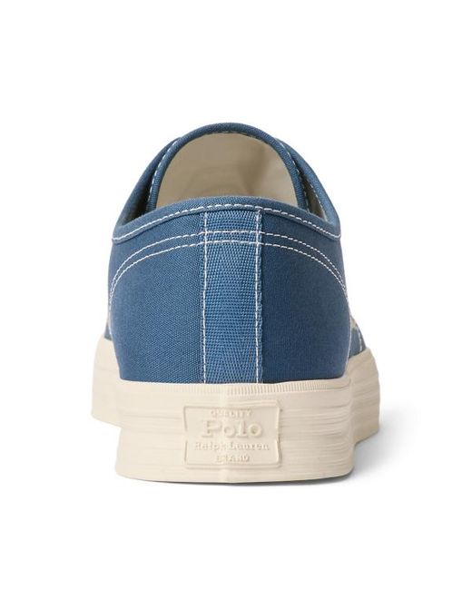 Polo Ralph Lauren Niedriger Sneaker Ayers aus Segeltuch in Blue für Herren