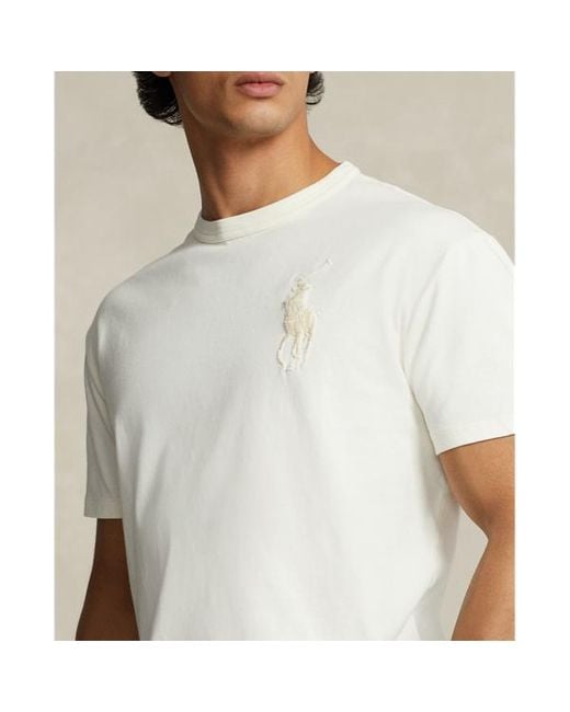 Polo Ralph Lauren Classic Fit Jersey T-shirt Met Big Pony in het White voor heren