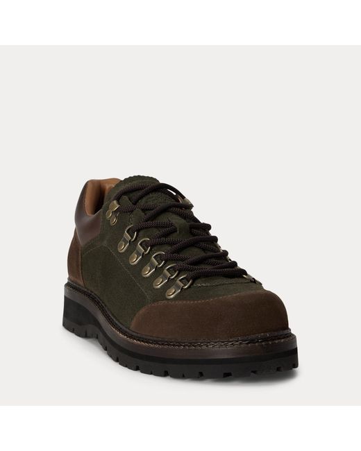 Polo Ralph Lauren Green Alpine Low Suede Trail Shoe for men