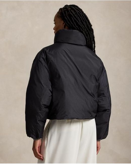 Polo Ralph Lauren Black Cropped Down Puffer Jacket