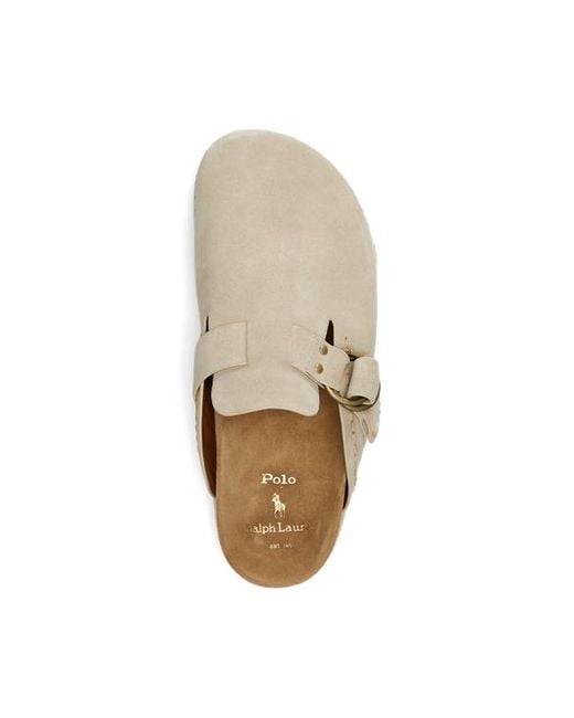 Polo Ralph Lauren Natural Turbach Suede Clog Sandal for men