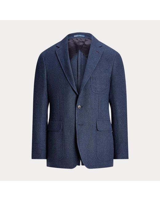 Polo Ralph Lauren Sakko Polo Soft aus Leinen-Woll-Tweed in Blue für Herren