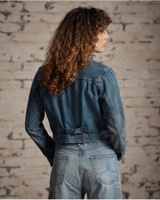 Ralph Lauren Blue Cropped Denim Jacket