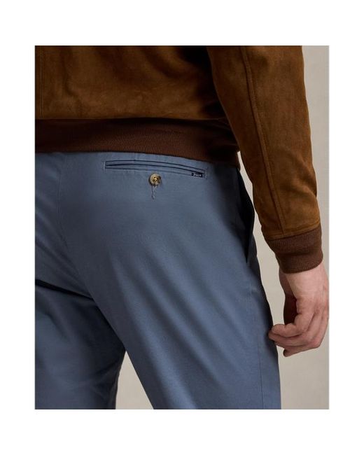 Pantaloni Greenwich stretch Slim-Fit di Polo Ralph Lauren in Blue da Uomo