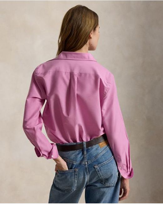 Polo Ralph Lauren Pink Relaxed Fit Cotton-Silk Shirt