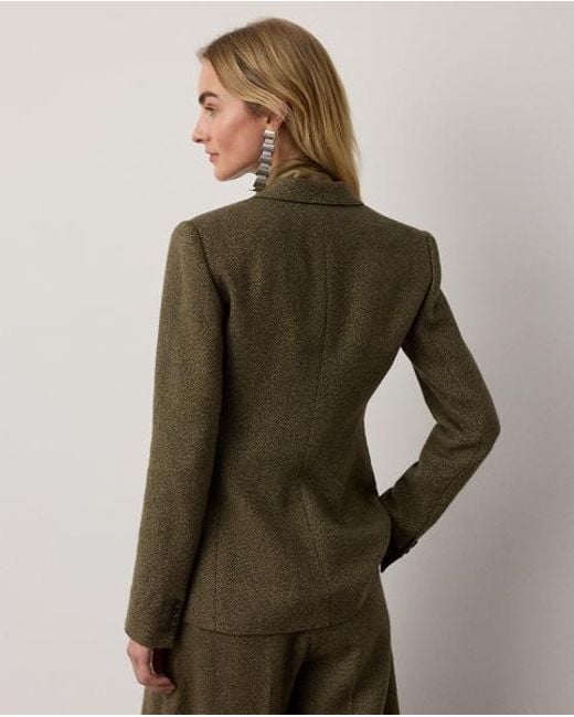 Ralph Lauren Green Parker Broken-Twill Jacket