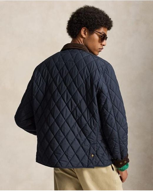 Polo Ralph Lauren Blue Water-repellent Quilted Jacket for men