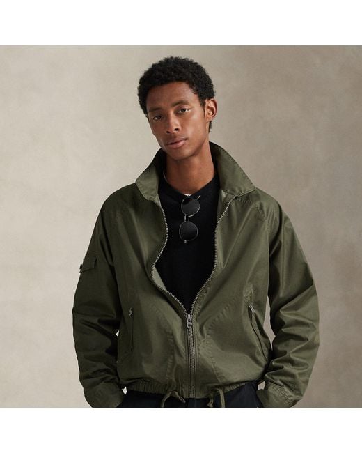Ralph Lauren Green Cotton-Blend Coach's Jacket for men