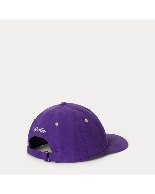 Polo Ralph Lauren Purple Chamois Ball Cap for men