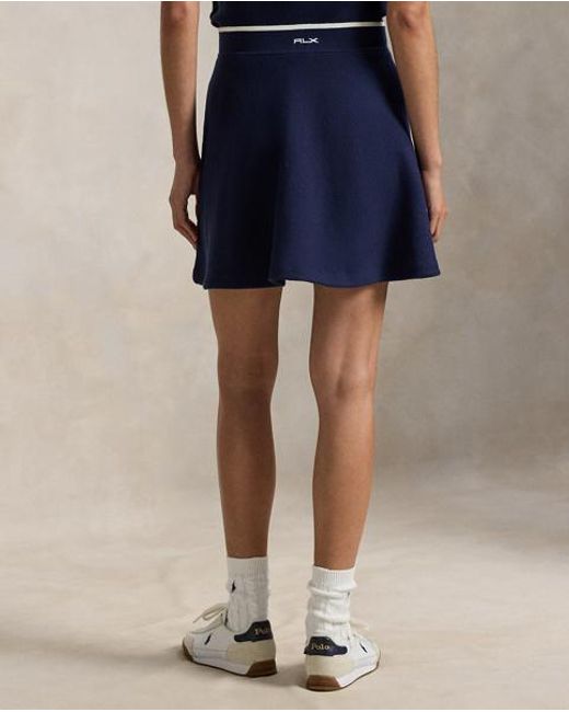Ralph Lauren Blue A-Line Mesh Jumper Skirt