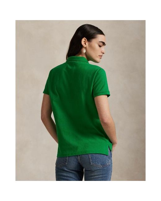 Polo Ralph Lauren Green The Iconic Classic Fit Mesh Polo Shirt