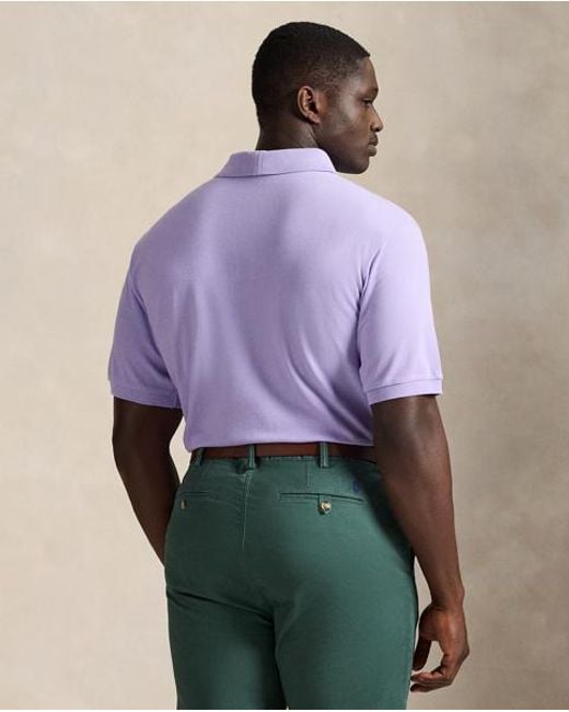 Ralph Lauren The Iconic Mesh Polo Shirt in Purple for Men | Lyst UK