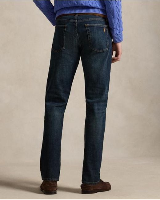 Polo Ralph Lauren Blue Hampton Straight Stretch Jean for men