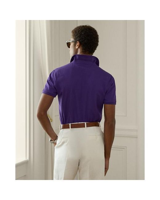 Ralph Lauren Purple Ralph Lauren Custom Slim Fit Piqué Polo Shirt for men