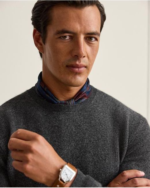 Ralph Lauren Black Birdseye-Knit Cashmere Sweater for men