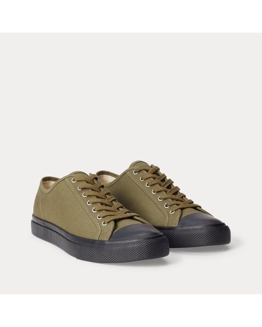 RRL Green Canvas Trainer for men