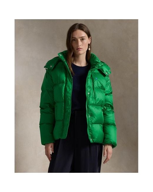 Ralph Lauren Water repellent Quilted Down Jacket in Green Lyst UK