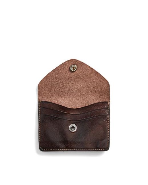 RRL Brown Leather Card Case for men