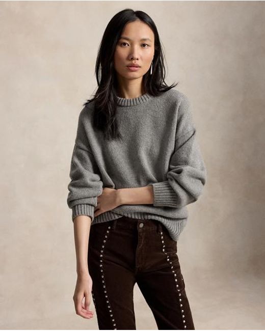 Polo Ralph Lauren Gray Wool Crewneck Jumper