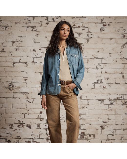 RRL Natural High Boy Fit Tan Jean