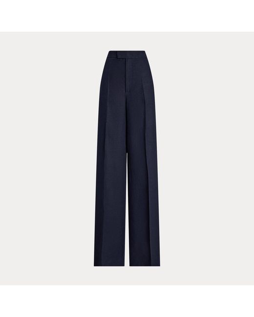 Ralph Lauren Blue Dean Linen Pant